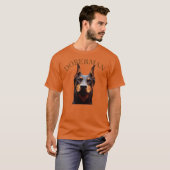 Dobermann Hund T-Shirt (Vorne ganz)