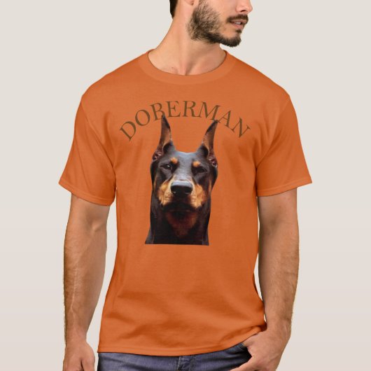 Dobermann Hund T-Shirt (Vorderseite)