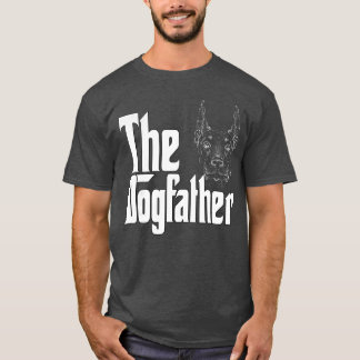 Dobermann-Hunde-Vater Dogfather Hunde Daddy Vater T-Shirt