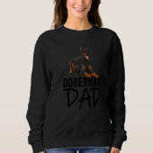 Dobermann-Hunde-Vater Frauen lieben Dobermann-Brot Sweatshirt (Vorderseite)