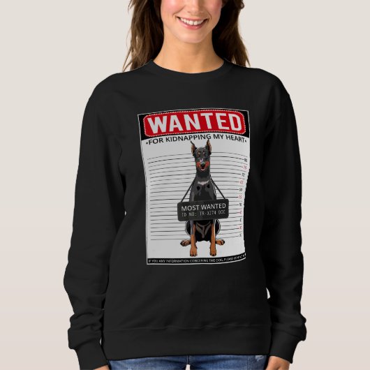 Dobermann-Hunderasse  20 Sweatshirt (Vorderseite)