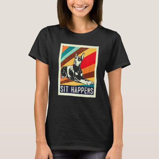 Dobermann-Hunderasse 2 T-Shirt (Vorderseite)