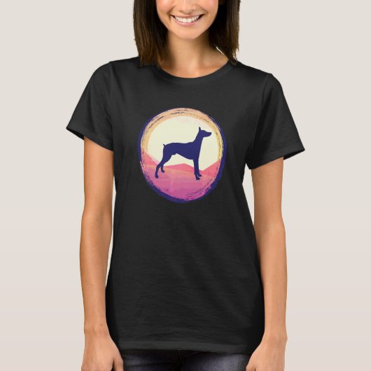 Dobermann-Hunderasse  44 T-Shirt (Vorderseite)
