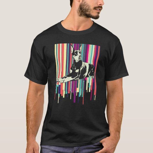 Dobermann-Hunderasse 8 T-Shirt (Vorderseite)