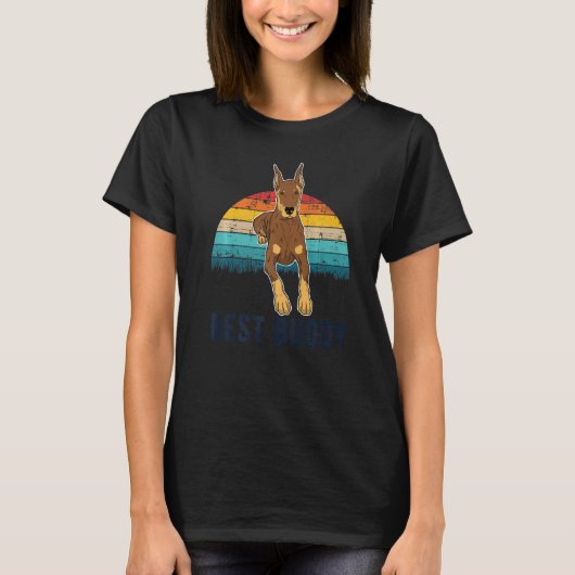Dobermann-Hunderasse Premium T-Shirt (Vorderseite)