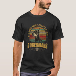 Dobermann-Hunderassen Welpen Haustiere Hunde Männe T-Shirt
