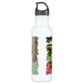 Dobermann - im Kirchen-Garten Edelstahlflasche (Rückseite)