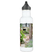 Dobermann - im Kirchen-Garten Edelstahlflasche (Rechts)