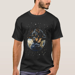 Dobermann im Weltraum T-Shirt