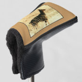 Dobermann in den trockenen Schilfen, die Bild Golf Headcover (3/4 Vorderseite)