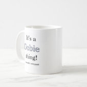 Dobermann Kaffeetasse (Vorderseite Links)