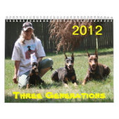 Dobermann-Kalender 2012 wieder Kalender (Titelbild)