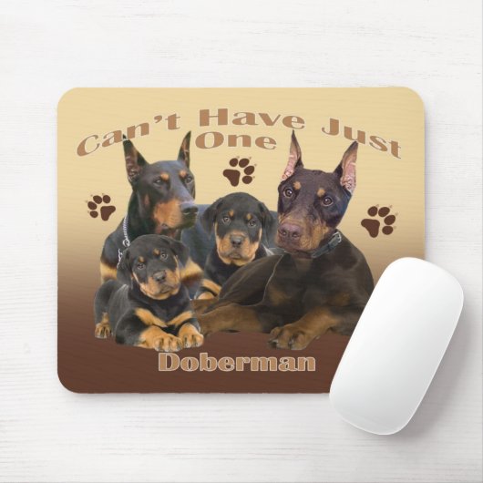 Dobermann kann gerade ein mousepad nicht haben (Mit Mouse)