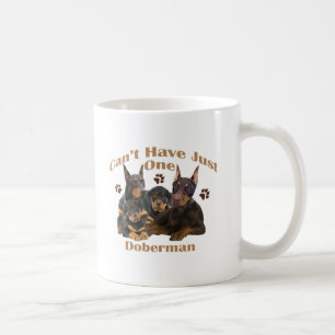 Dobermann kann gerade ein nicht haben kaffeetasse