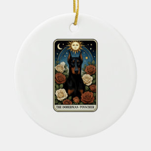 Dobermann Keramik Ornament
