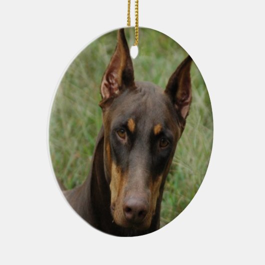 Dobermann Keramikornament (Rechts)