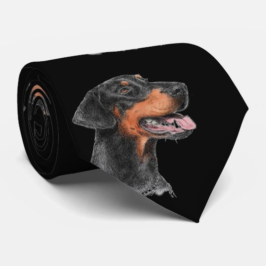 Dobermann-Krawatte Krawatte (Gerollt)