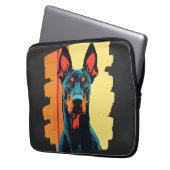 Dobermann Laptopschutzhülle (Vorderseite Links)