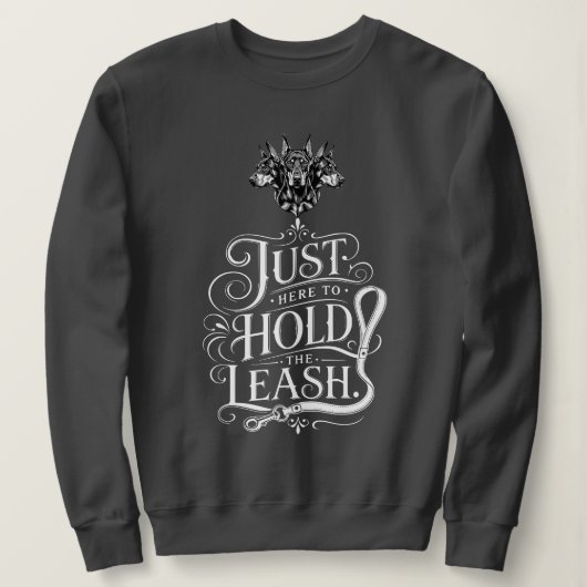 Dobermann-Leine Sweatshirt (Design vorne)