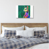 Dobermann Leinwanddruck (Insitu (Schlafzimmer))