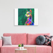 Dobermann Leinwanddruck (Insitu (Wohnzimmer))