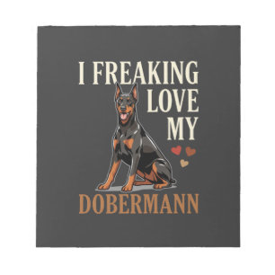 Dobermann Liebe Hundeliebhaber Notizblock