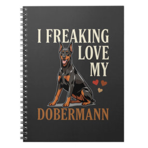 Dobermann Liebe Hundeliebhaber Notizblock