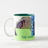 Dobermann-Liebe Zweifarbige Tasse (Links)