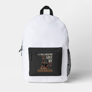 Dobermann Liebhaber Hundeliebhaber Bedruckter Rucksack