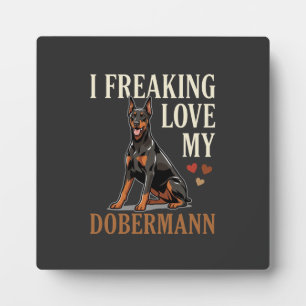 Dobermann Liebhaber Hundeliebhaber Fotoplatte
