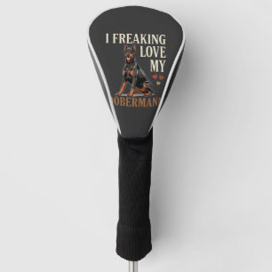 Dobermann Liebhaber Hundeliebhaber Golf Headcover
