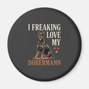 Dobermann Liebhaber Hundeliebhaber Magnet