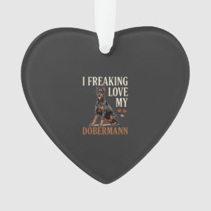 Dobermann Liebhaber Hundeliebhaber Ornament