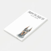 Dobermann-Liebhaber Post-it Klebezettel (angewinkelt)