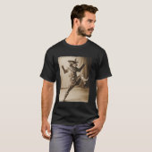 Dobermann Lustiger Hund Cowboy T-Shirt (Vorne ganz)