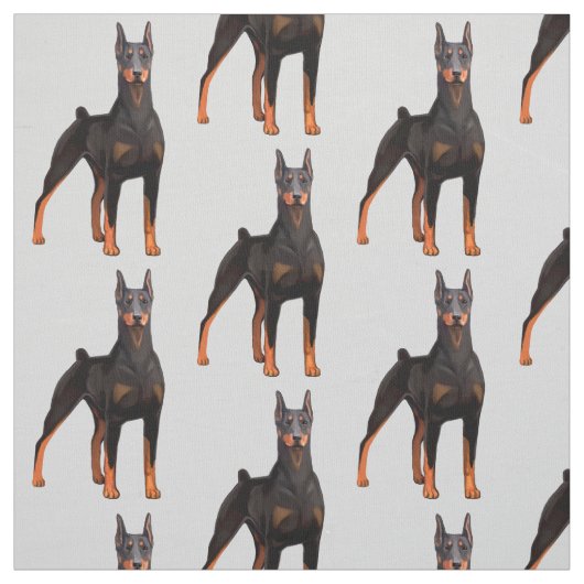 Dobermann-Malerei Stoff (Muster)