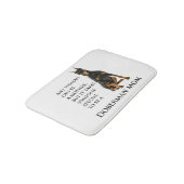 Dobermann-Mama-Bad-Matte Badematte (Schrägansicht)