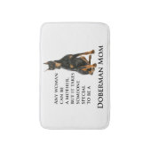 Dobermann-Mama-Bad-Matte Badematte (Vorderseite Vertikal)