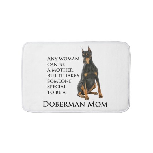 Dobermann-Mama-Bad-Matte Badematte (Vorderseite)