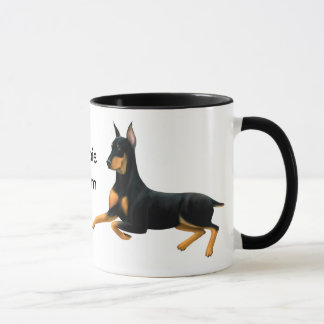 Dobermann-Mama-Dobermannpinscher-HundeTasse Tasse