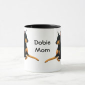 Dobermann-Mama-Dobermannpinscher-HundeTasse Tasse (Zentrum)