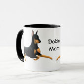 Dobermann-Mama-Dobermannpinscher-HundeTasse Tasse (Vorderseite Links)