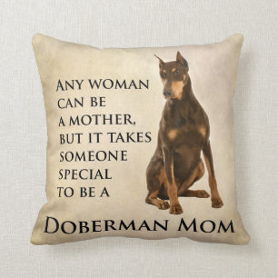 Dobermann-Mama-Kissen Kissen