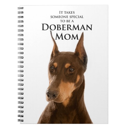 Dobermann-Mama-Notizbuch Notizblock (Vorderseite)
