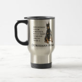 Dobermann-Mama-Reise-Tasse Reisebecher (Links)