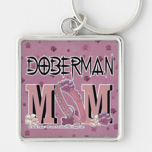 Dobermann MAMA Schlüsselanhänger (Vorne)