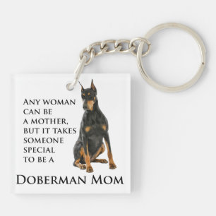 Dobermann-Mama-Schlüsselanhänger Schlüsselanhänger