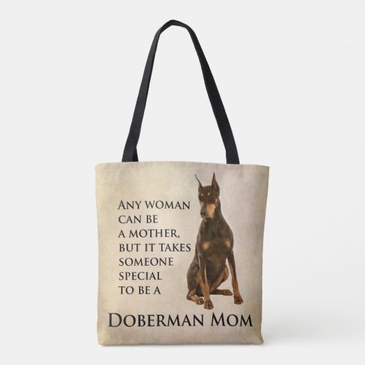 Dobermann-Mama-Tasche Tasche (Rückseite)