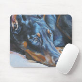 Dobermann-Mausunterlage Mousepad (Mit Mouse)