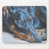 Dobermann-Mausunterlage Mousepad (Vorne)